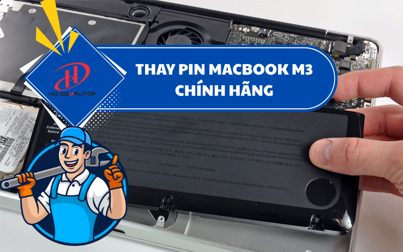 THAY PIN MACBOOK M3 CHÍNH HÃNG