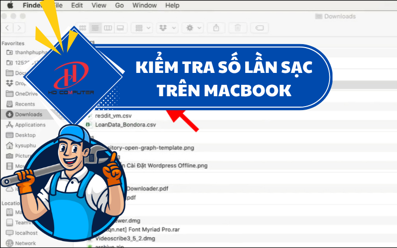 MACBOOK KIỂM TRA SỐ LẦN SẠC