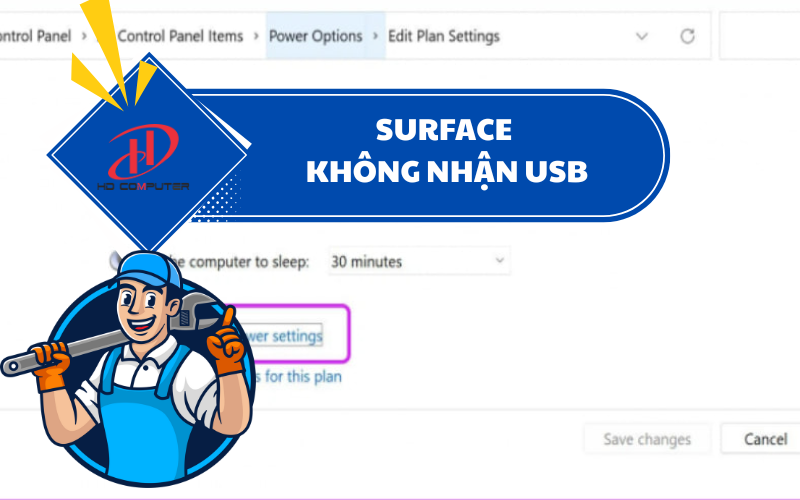 SURFACE KHÔNG NHẬN USB