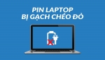 Pin laptop bị gạch chéo đỏ: Nguyên nhân & Cách khắc phục