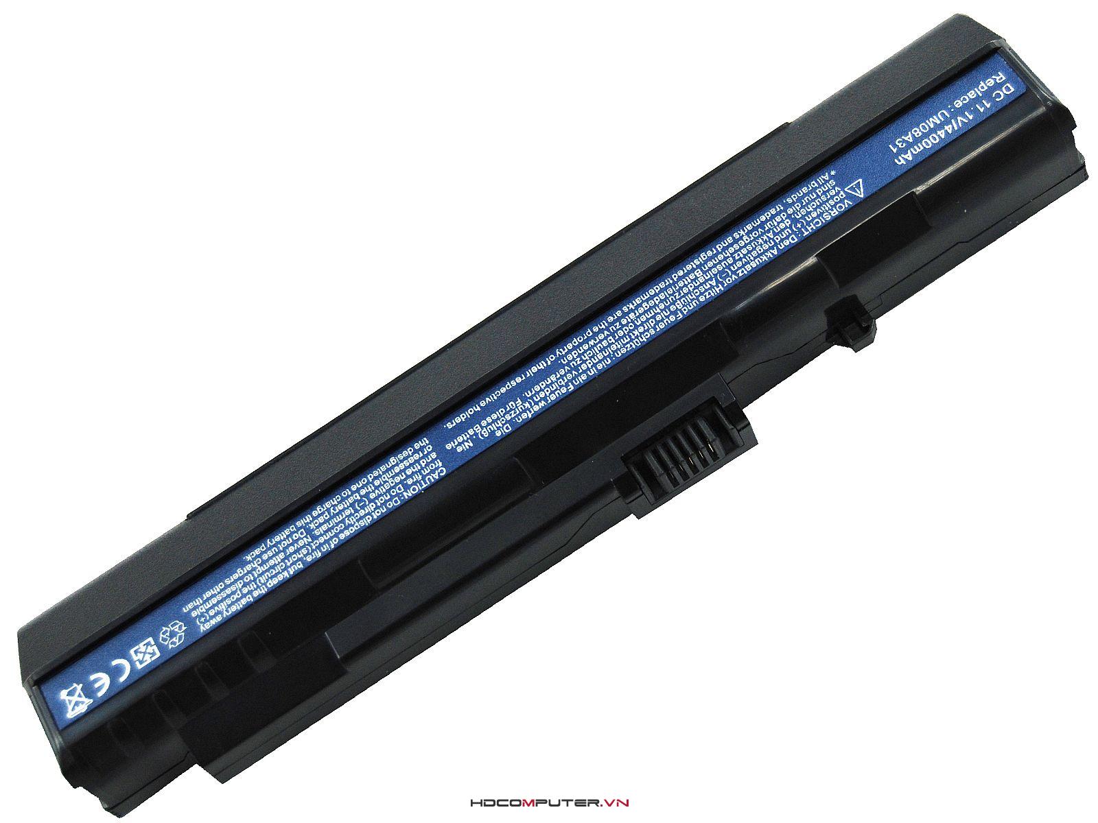 PIN LAPTOP ACER ONE ZG5 6CELL BLACK KAV10 KAV60 D150  A110 A150 B14ZG56BK Battery